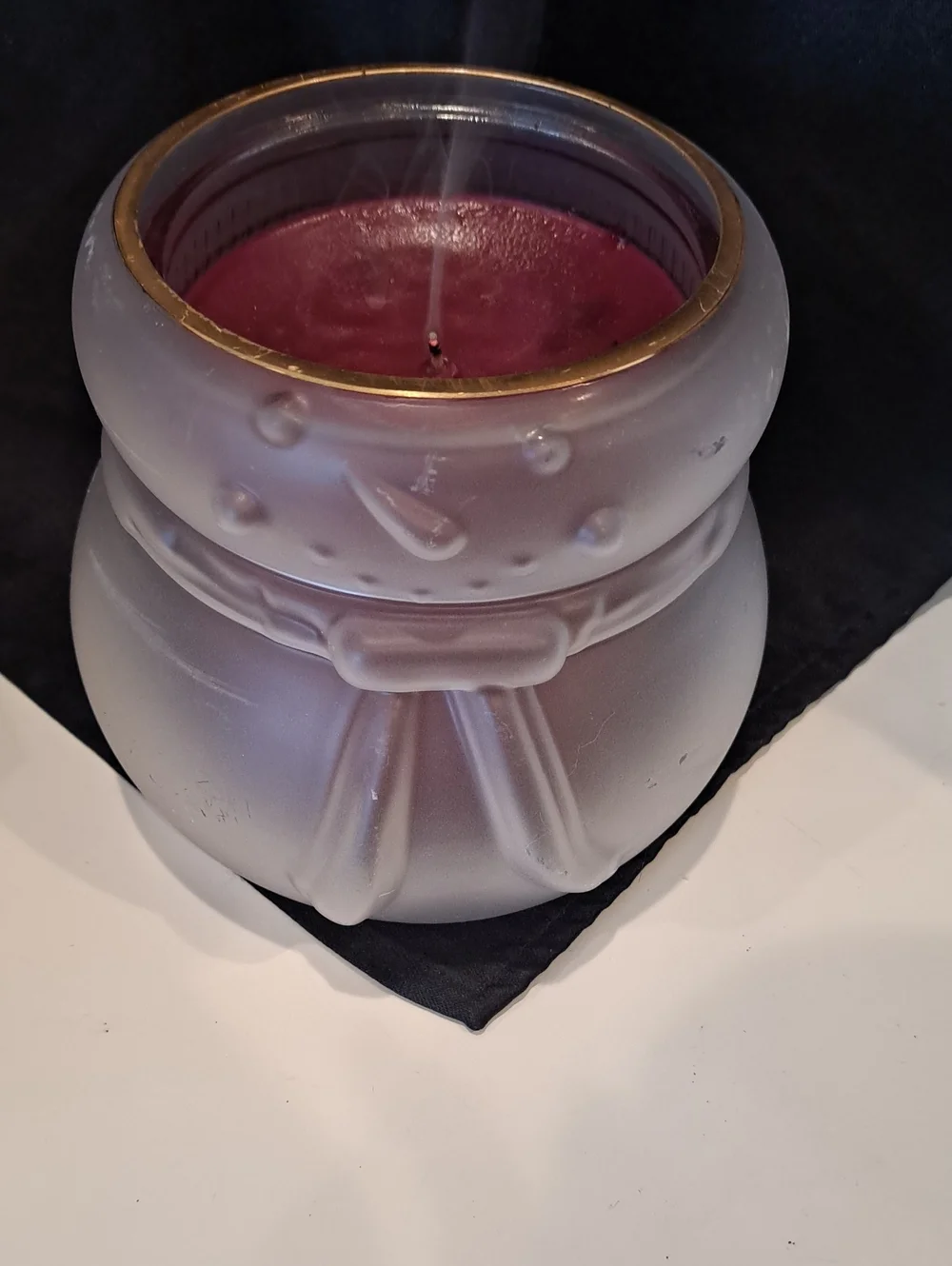 Frosted Glass Snowman Candle Sleeve Fits Up To 4.5